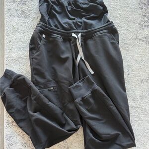 Figs Black Technical Collection Joggers